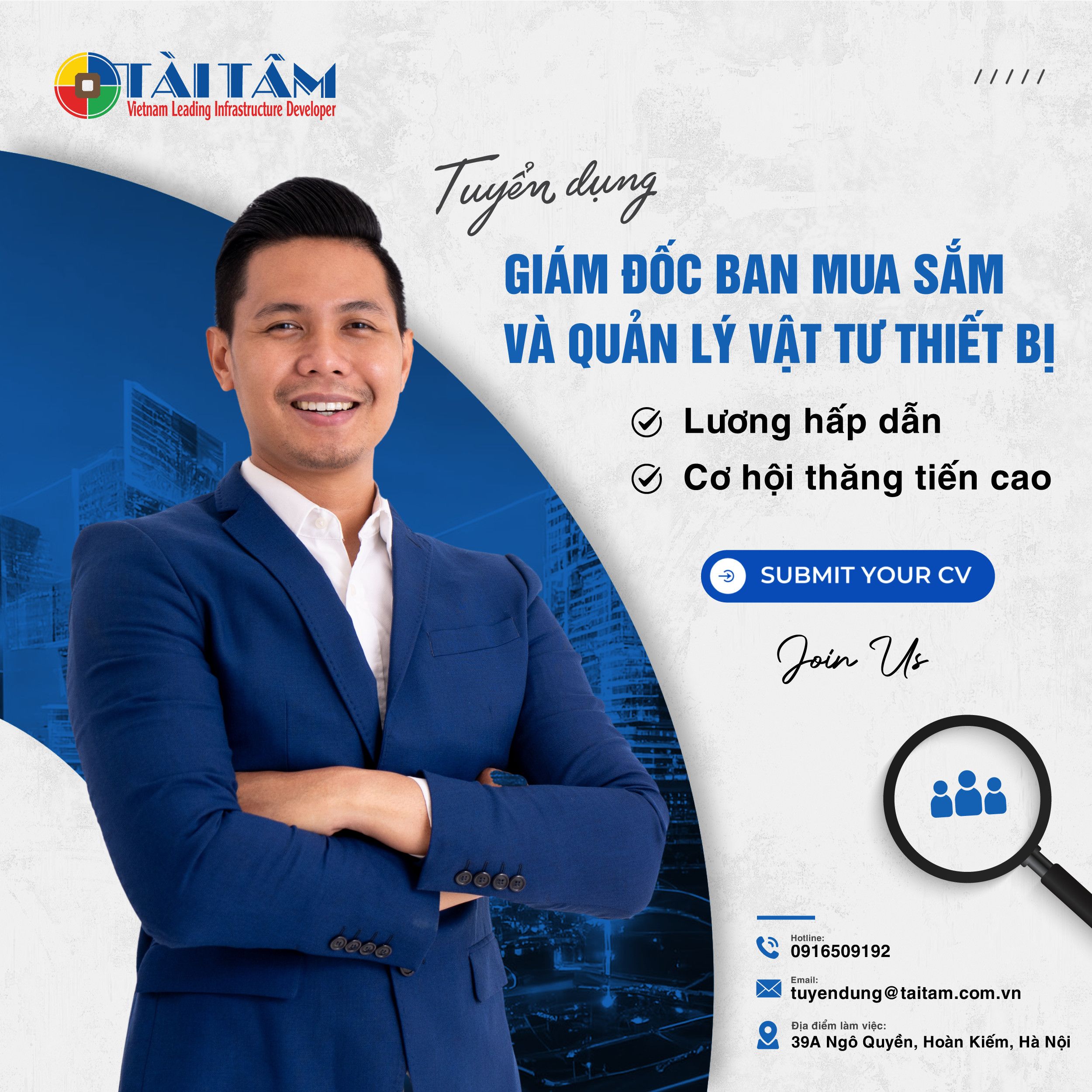 GIÁM ĐỐC BAN MUA SẮM, QUẢN LÝ VÀ BẢO DƯỠNG TRANG THIẾT BỊ