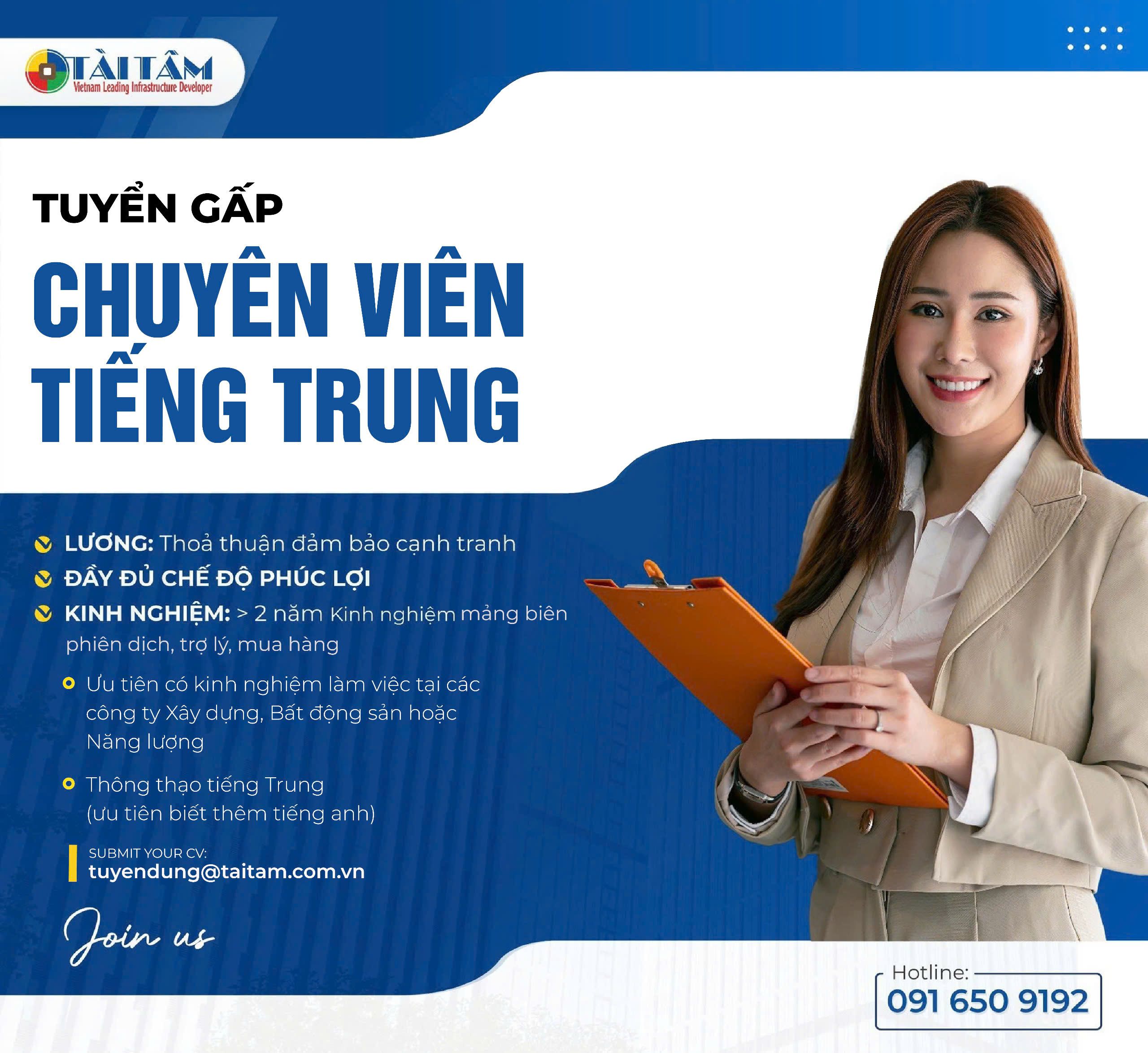 02 CHUYÊN VIÊN MUA HÀNG TIẾNG TRUNG TẠI HÀ NỘI